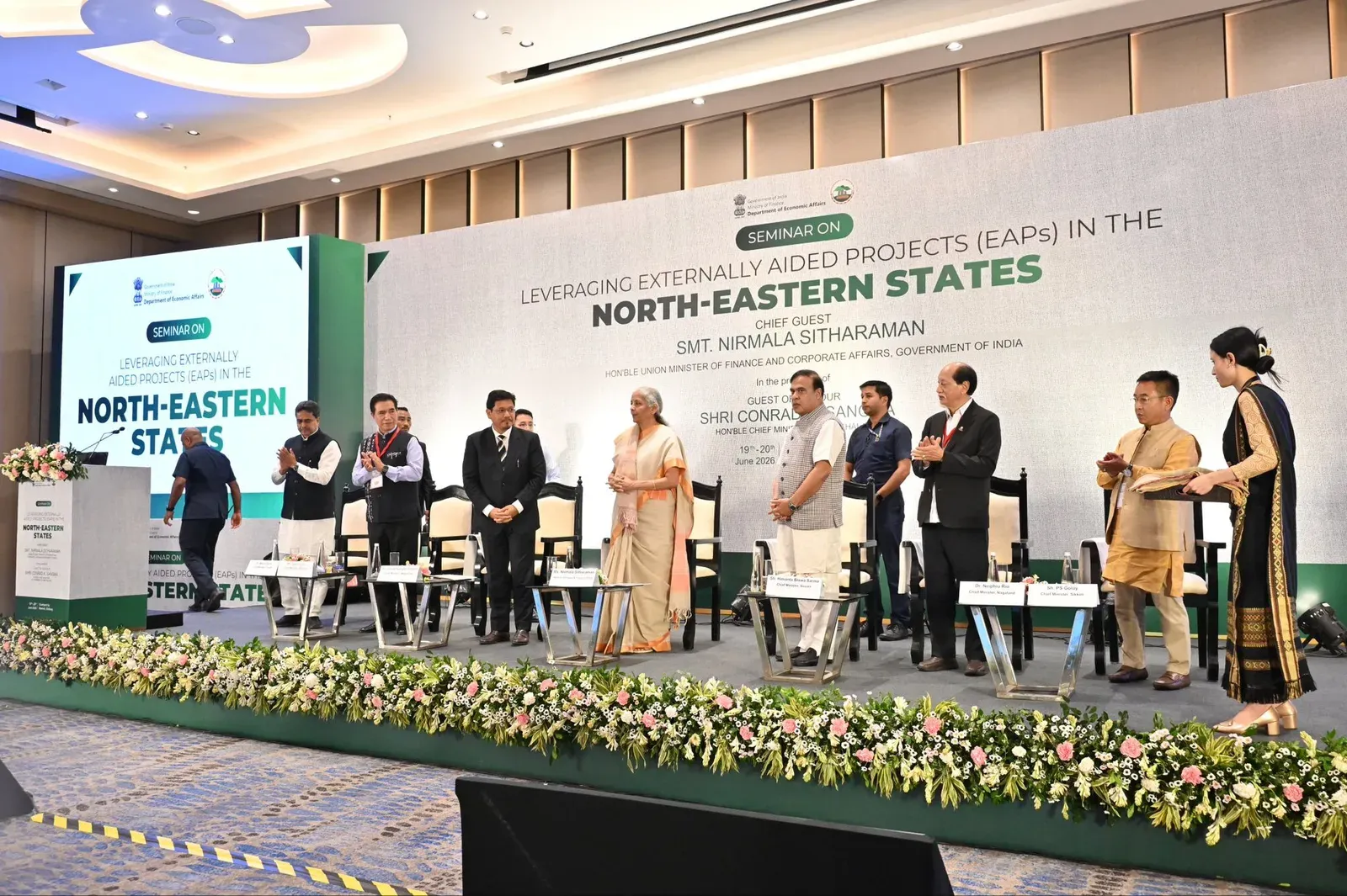 Mizoram CM Lalduhoma at DEA Seminar in Shillong on EAPs