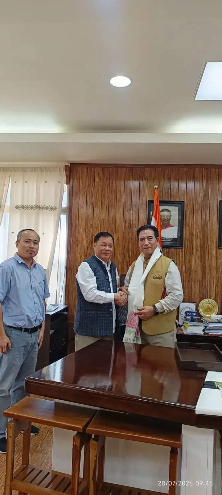 Mizoram CM Lalduhoma meets CADC chief Nirupam Chakma