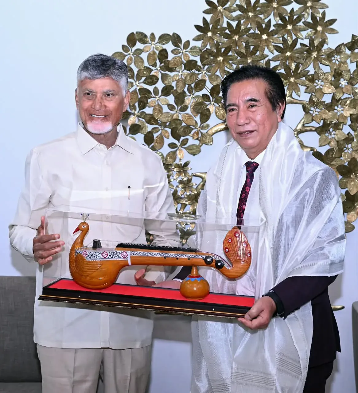 Mizoram CM Lalduhoma meets CM Chandrababu in Amaravati