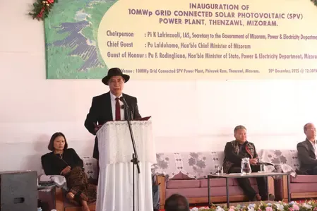 Mizoram freezes power tariffs for five years, ramps up renewable energy push: CM Lalduhoma 