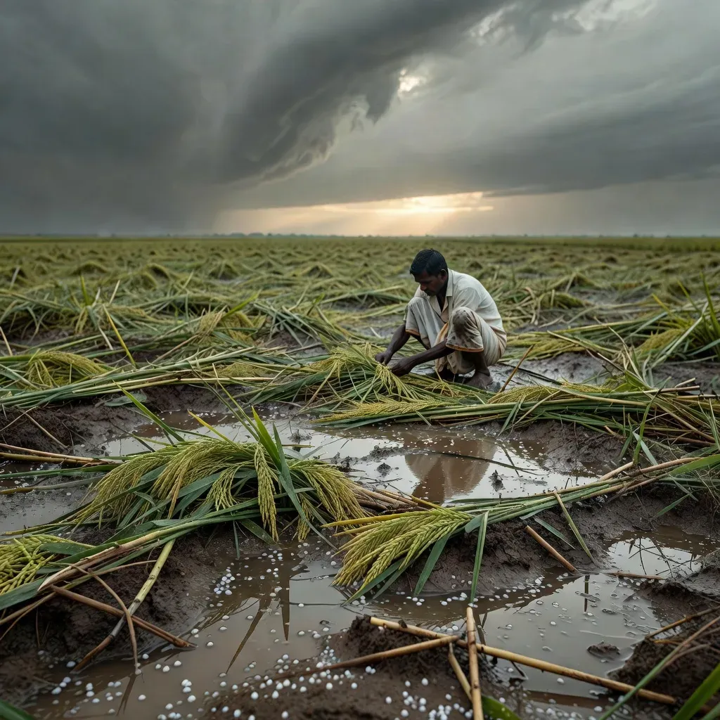 Bihar CM orders crop damage survey after hailstorm, rain