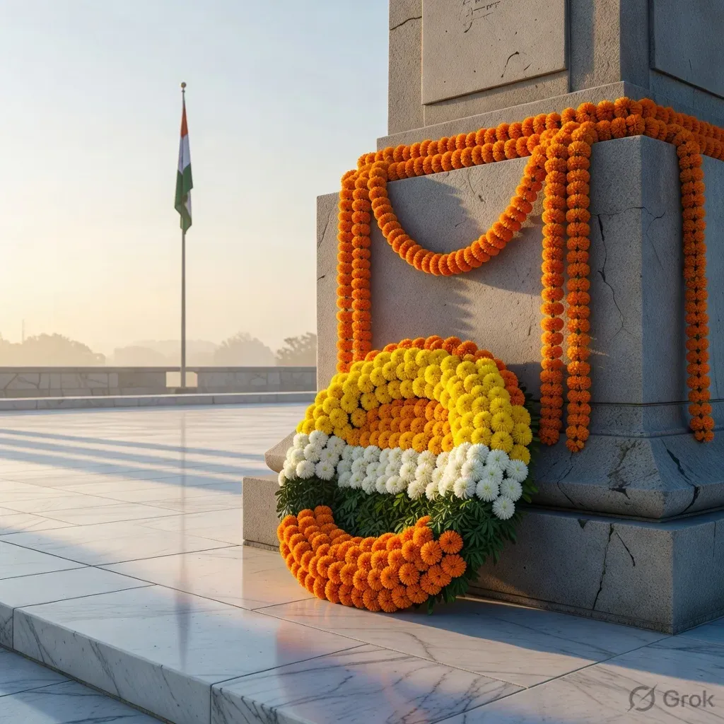 CM Bhajan Lal Sharma Lays Wreath at Bikaner Martyrs' Memorial on I-Day