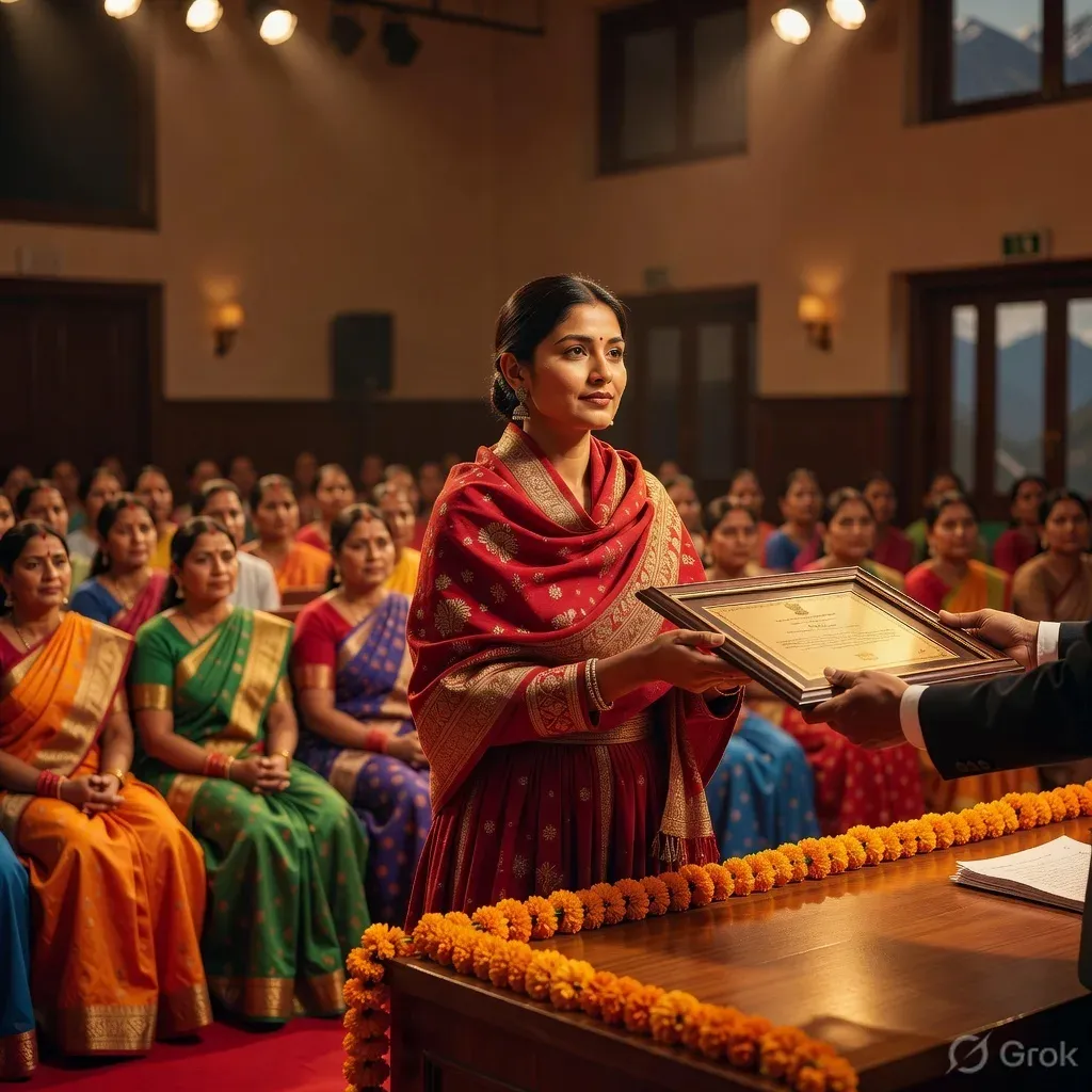 CM Dhami Honours Women with Teelu Rauteli and Anganwadi Awards
