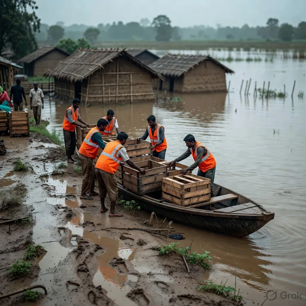 CM Himanta Thanks Dalmia Bharat for ₹3 Cr Flood Aid