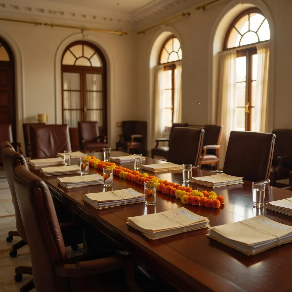 CM Vishnu Deo Sai Chairs Cabinet Meet at Raipur Residence