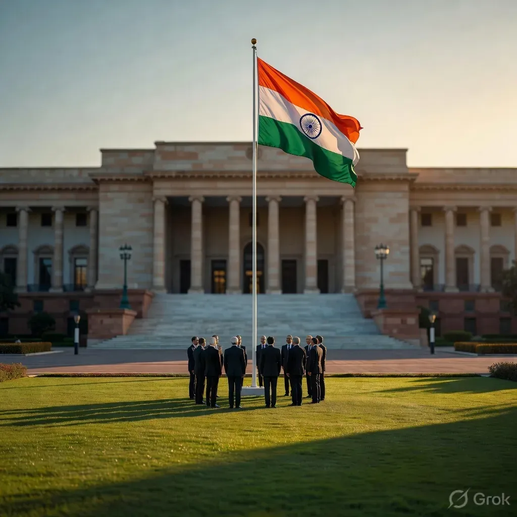 CM Yogi hoists flag at Vidhan Bhavan on 80th Independence Day