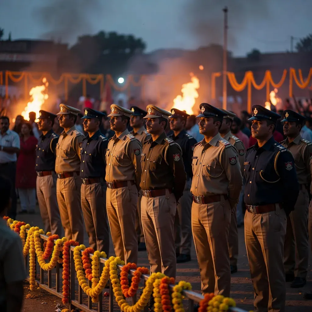 CM Yogi salutes UP Police for Vijayadashami duty