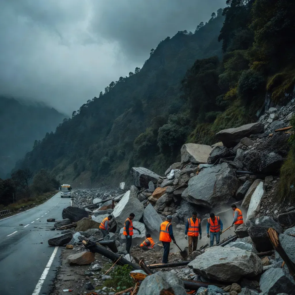 Dr. Jitendra Singh Monitors Rockfall on NH-244, One Dead