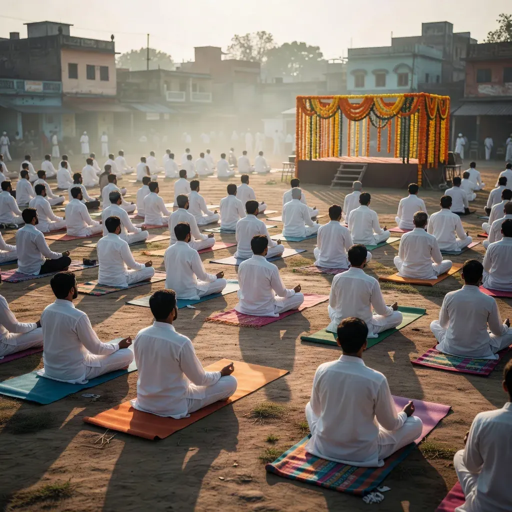 Giriraj Singh promotes yoga, healthy living via Seva Sankalp camp