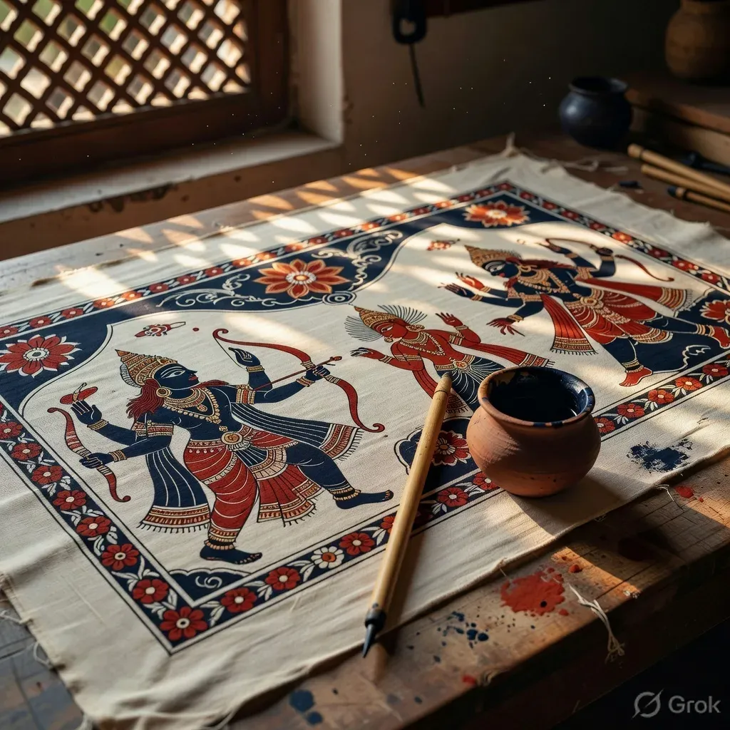 Giriraj Singh Salutes Kalamkari Artist P. Vijay Lakshmi