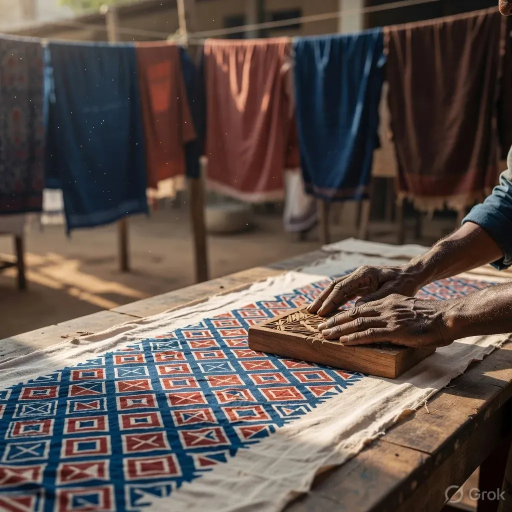 Giriraj Singh Spotlights Kutch's Ajrakh Block-Print Legacy