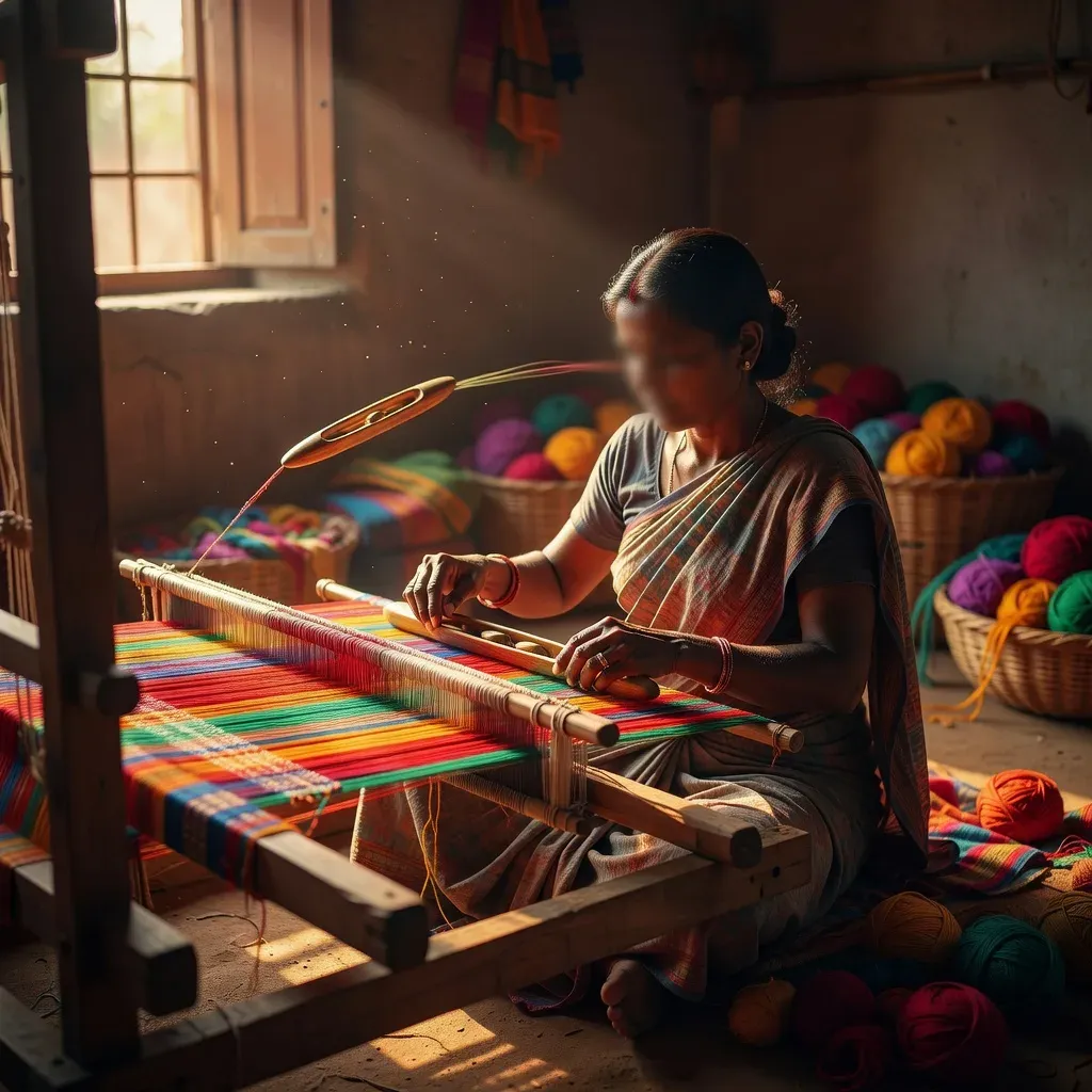 Giriraj Singh spotlights Maharashtra weaver Chaitali under Samarth