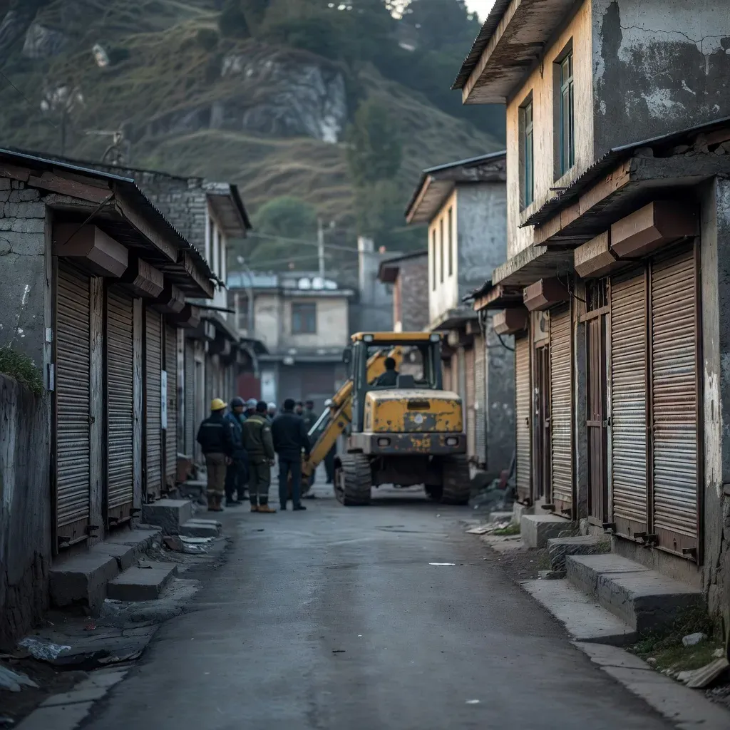 HP govt razes shops in Lambakhatal in anti-encroachment drive