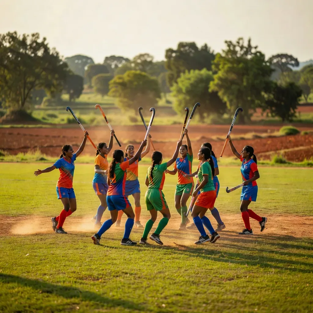 Jharkhand CMO congratulates girl hockey players