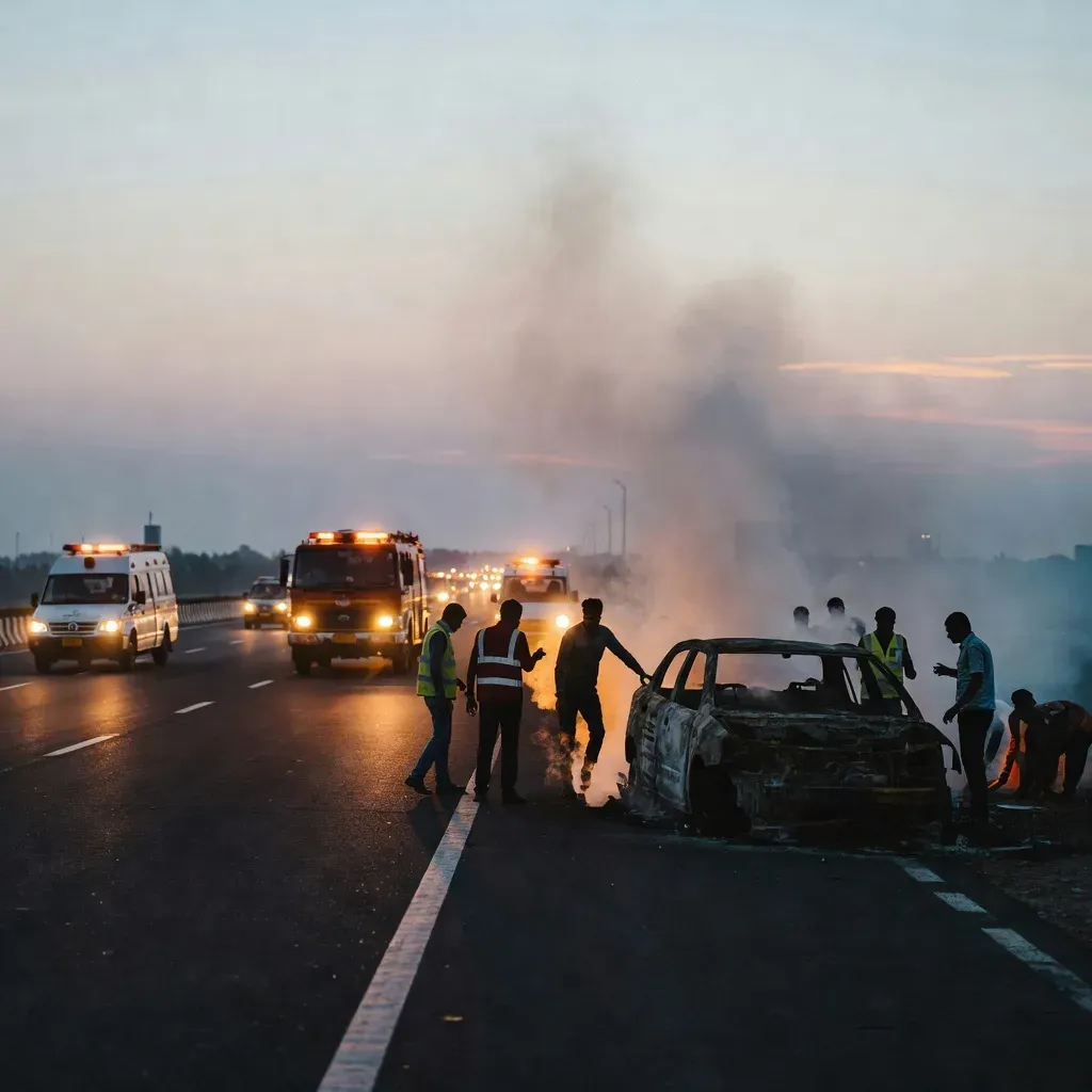 Rajnath Singh mourns Yamuna Expressway bus fire deaths