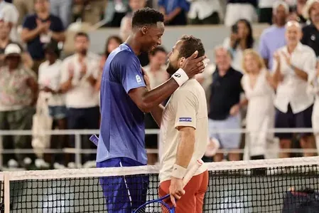 Gael Monfils bids farewell to Roland Garros after loss to Hugo Gaston