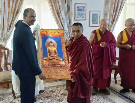 India's Buddhist relic exposition in Mongolia: Embassy hosts monks, delegates