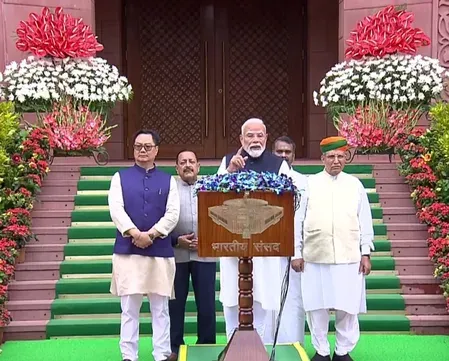 PM Modi at Monsoon Session: Youth potential 'boundless as space', hails Vikram-1 launch
