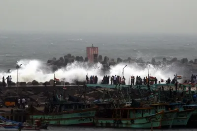 Montha hits Andhra coast, triggers heavy rains with strong winds