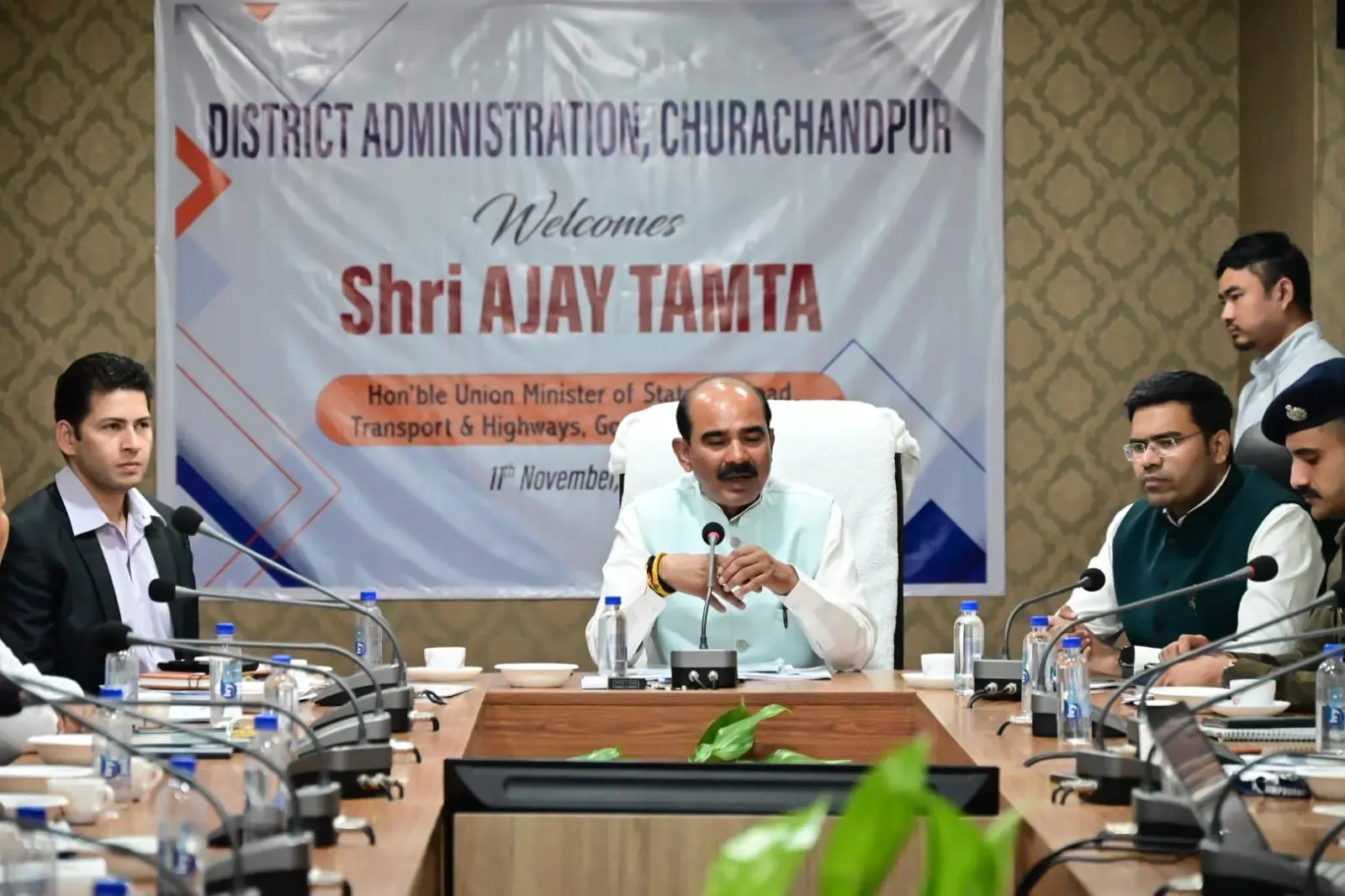 What Did MoS for Road Transport and Highways Review in Manipur?