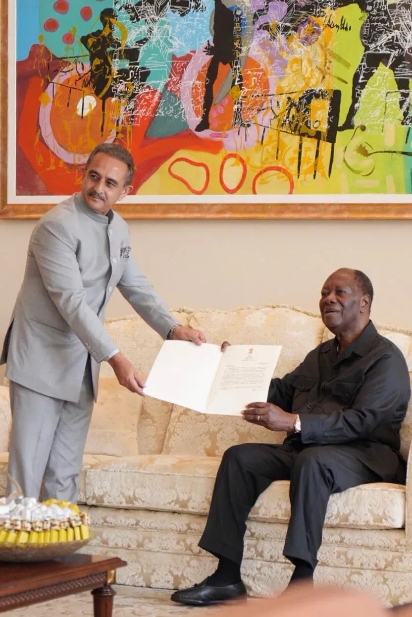 MoS Kirti Vardhan Singh meets Cote d'Ivoire President, deepens India-Africa ties