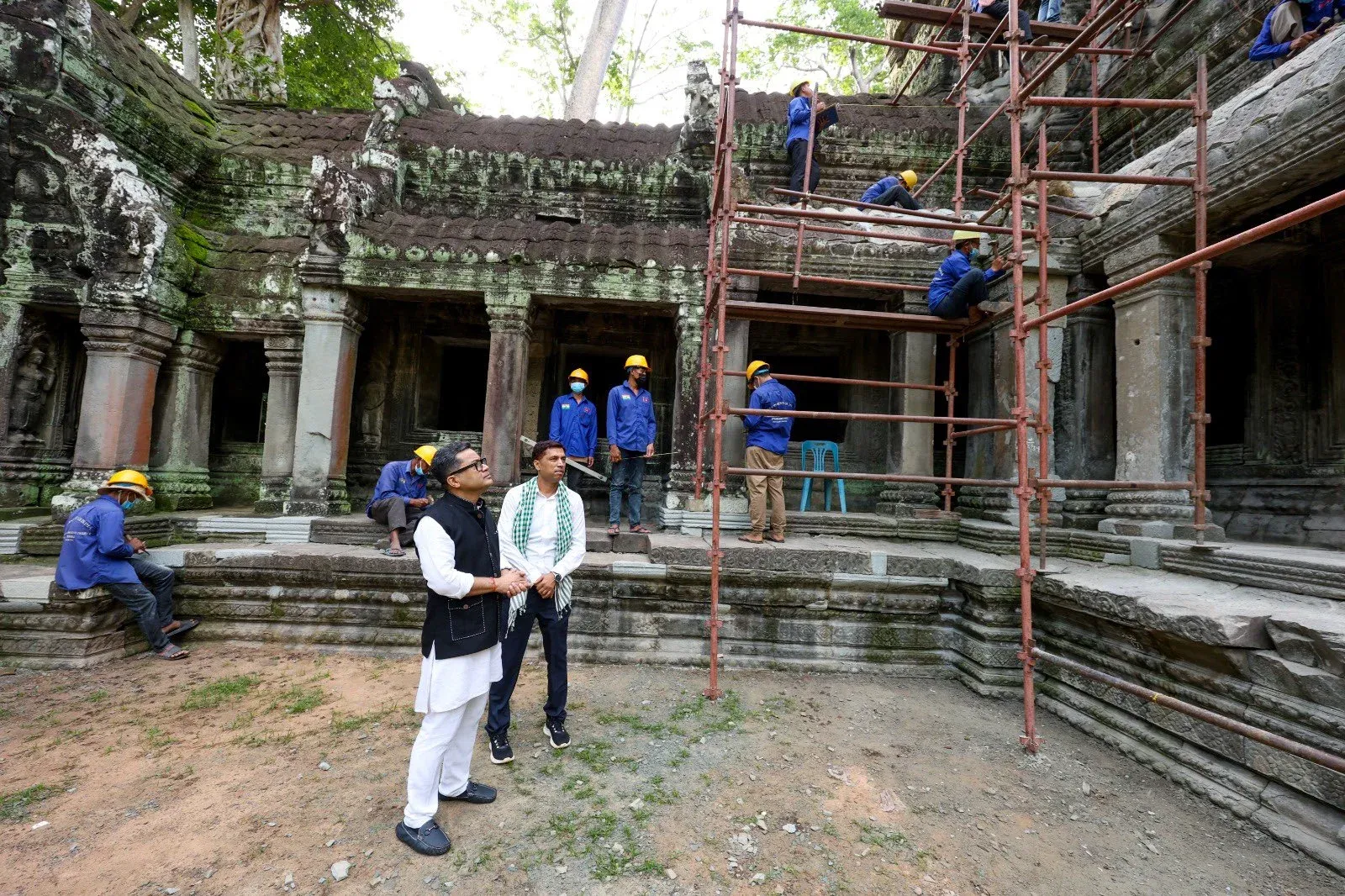 Did MoS Margherita Highlight India's Restoration Efforts at Angkor Wat?