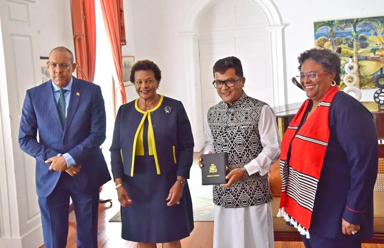 MoS Margherita Honored with Barbados Award for PM Modi