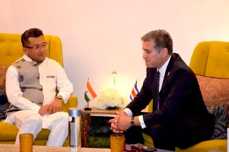 Pabitra Margherita holds bilateral talks with Costa Rica FM Manuel Tovar in San Jose