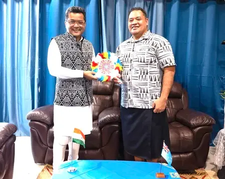 India's MoS Margherita in Tuvalu: Climate & Development Talks
