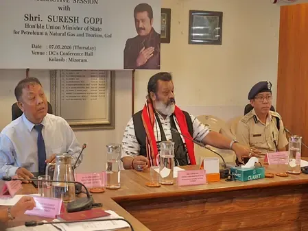 MoS Suresh Gopi pushes Mizoram agri exports, visits Kolasib district