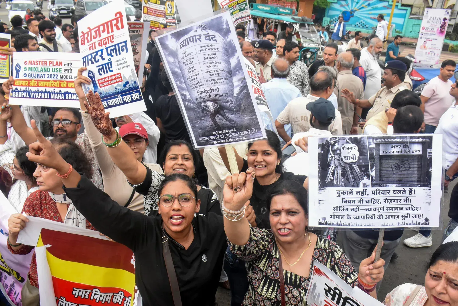 Bhopal traders oppose sealing drive, demand property regularisation