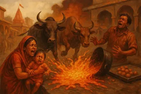 What Happened at Bageshwar Dham: Bulls Cause Tragedy?