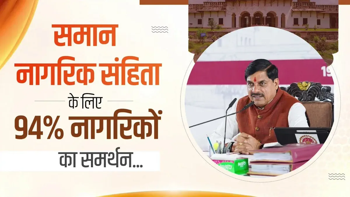 MP CM Mohan Yadav: 94% Back UCC in State Consultation