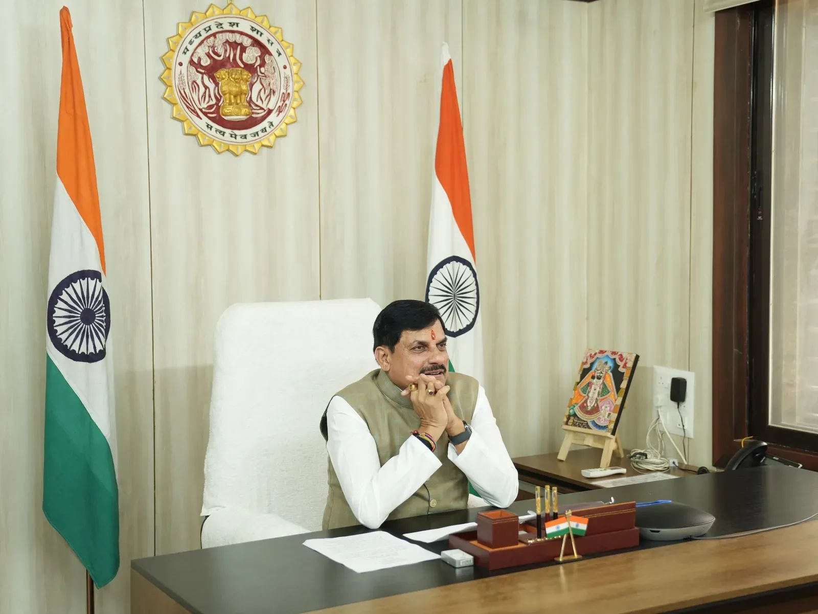 MP CM Mohan Yadav joins Guru Purnima event in Mandsaur via video