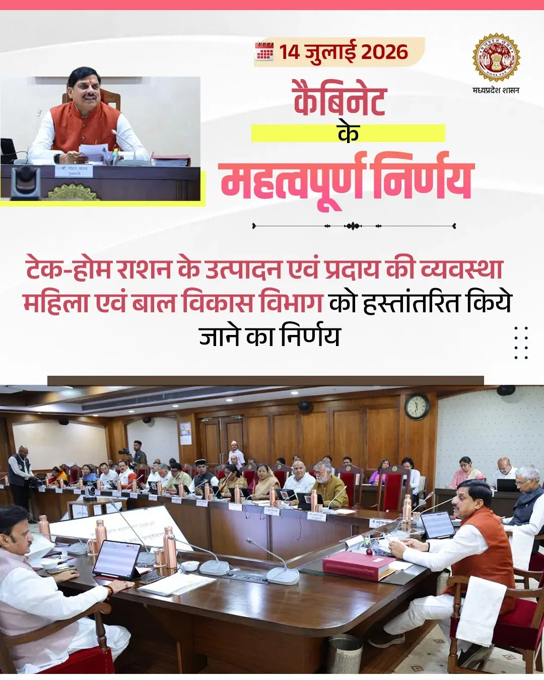 MP CM Mohan Yadav's Cabinet Takes Key Decisions