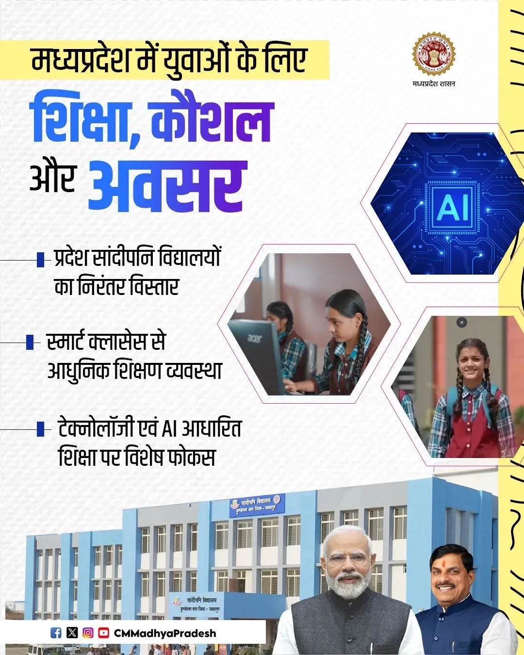 MP CMO Backs Youth Skilling, Education Push Under Mohan Yadav