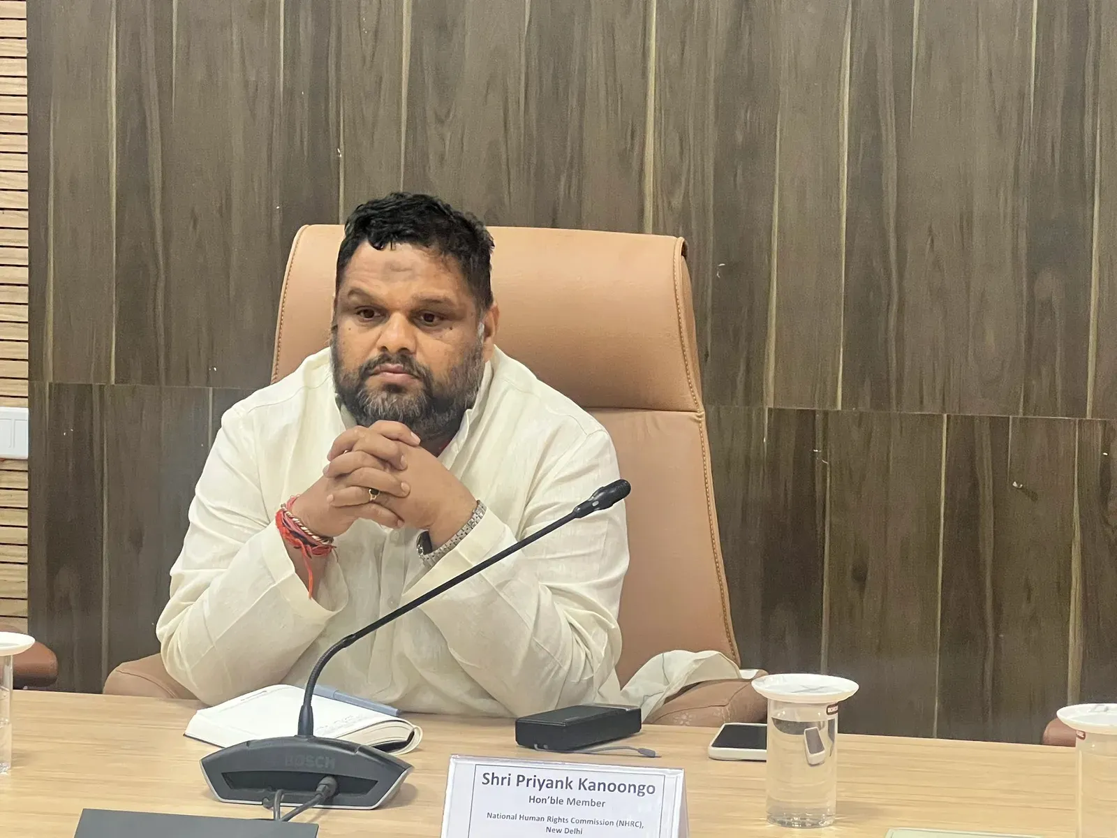 NHRC member questions MP Tourism Dept on public funds spent on temple railing