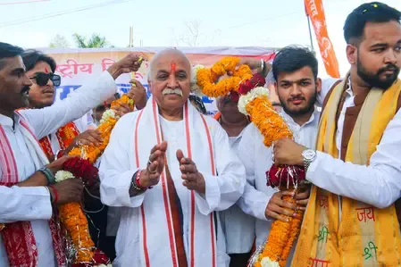 Pravin Togadia Advocates for the Restoration of Goddess Vagdevi Idol at Bhojshala