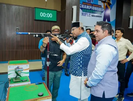 MP Sports Minister backs NRAI talent hunt to introduce 7.5 lakh students to shooting