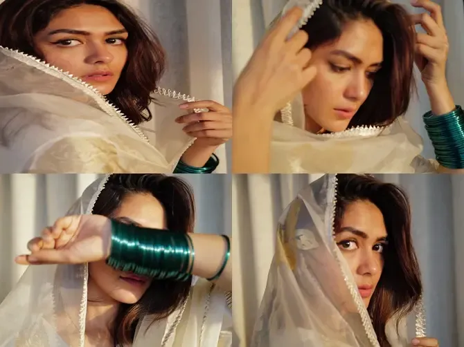 Mrunal Thakur Embraces Her Inner 'Swarg Se Utri Kokil Kanthi Apsara'