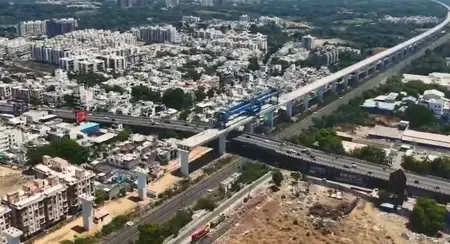 मुंबई–अहमदाबाद बुलेट ट्रेन: वडोदरा में 2 घंटे 13 मिनट में 40 मीटर गर्डर लॉन्च, NHSRCL का बड़ा कीर्तिमान