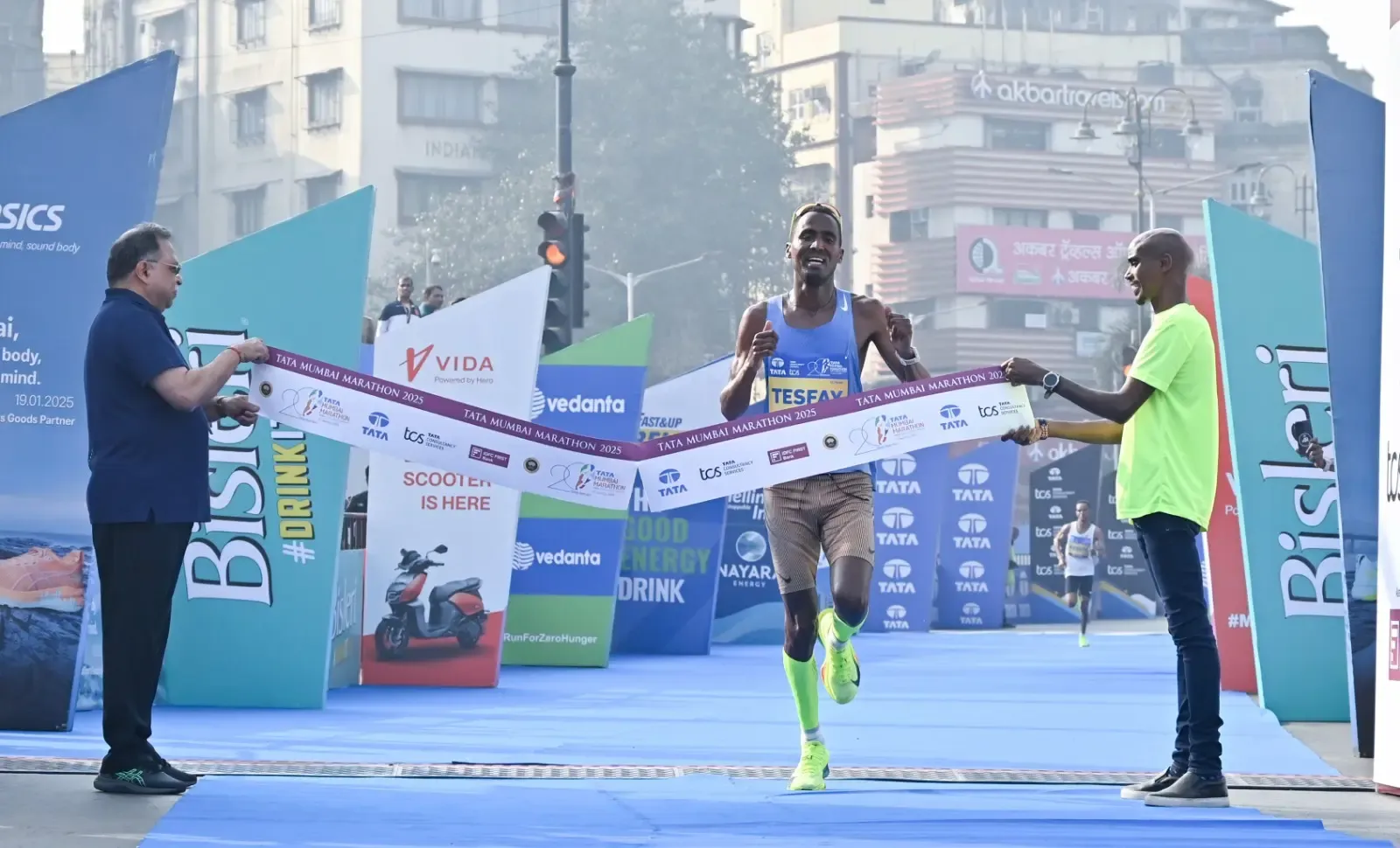 Mumbai Marathon: Berhane Tesfay and Joyce Chepkemoi Tele Claim Titles