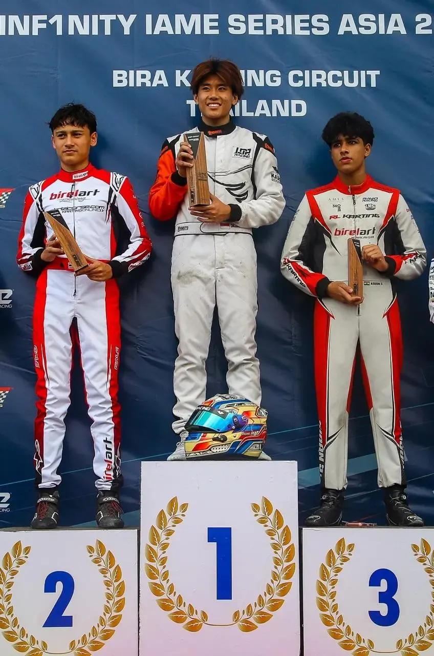 Kiaan Shah from Mumbai Triumphs with Dual Podium Wins in Thailand's IAME Series