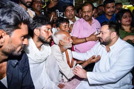 Tejashwi Yadav Slams Nitish Kumar for Honoring Controversial SHO in Muzaffarpur Incident