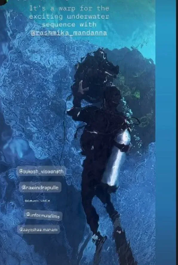 Rashmika Mandanna wraps underwater sequence for action thriller Mysaa