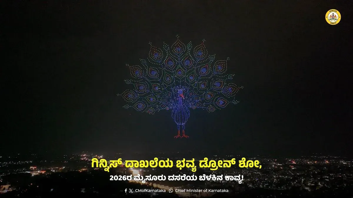 Mysuru Dasara 2026 Drone Show Earns Guinness World Record