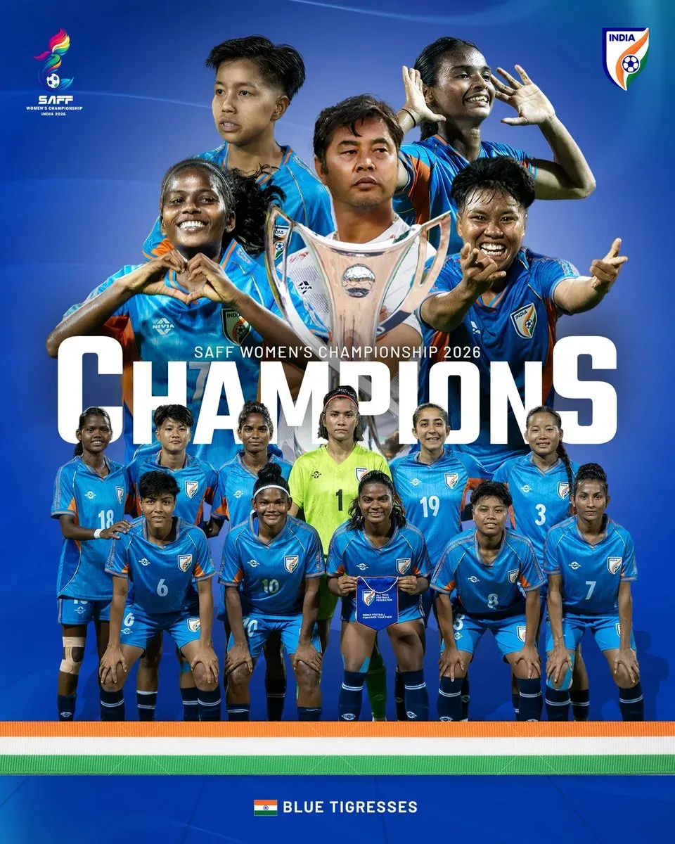 Nadda congratulates Indian Women's Football Team on SAFF 2026 win