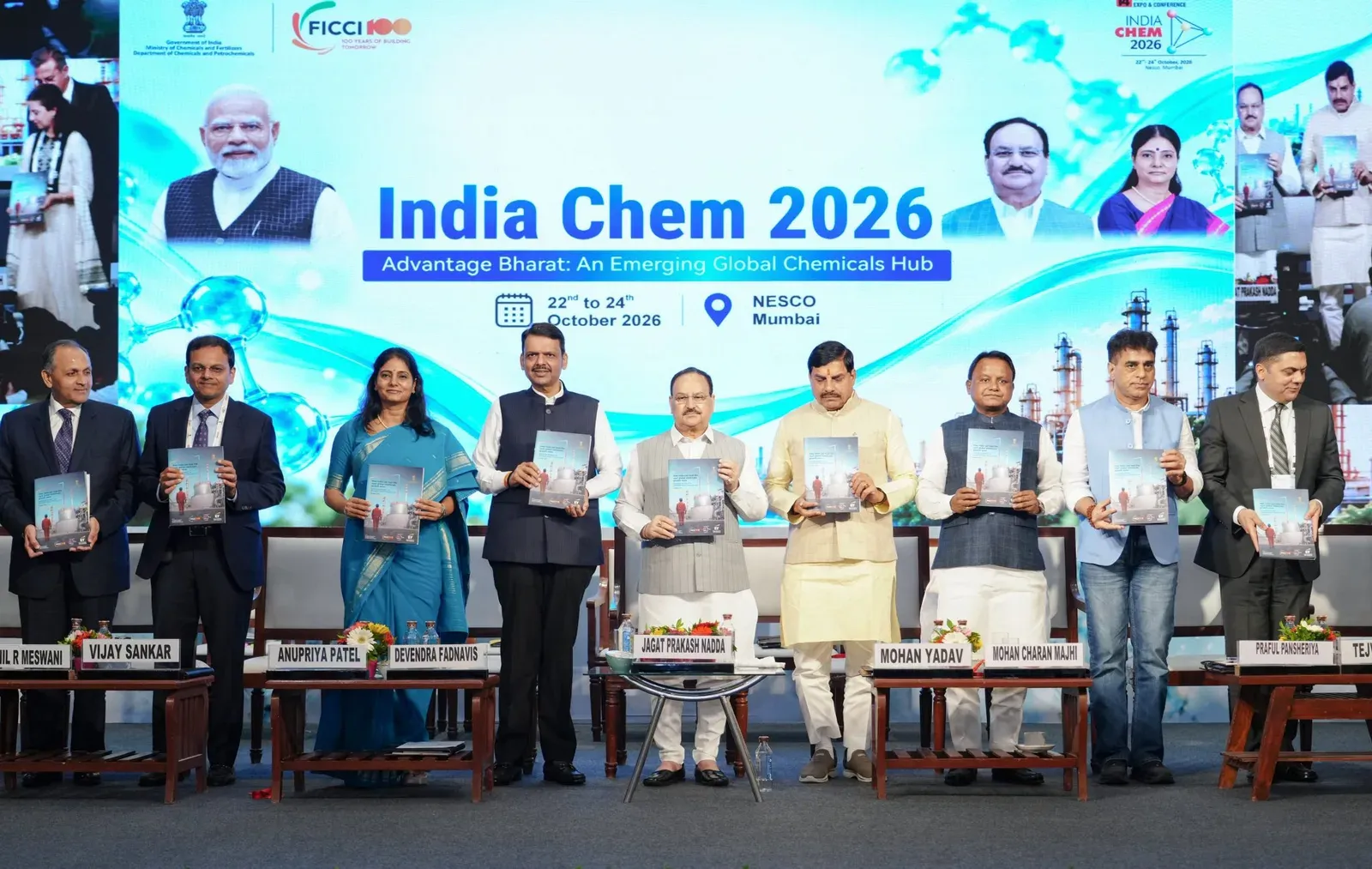 Nadda, Fadnavis release chemicals growth paper in Mumbai