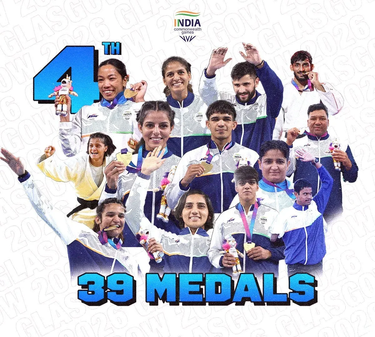 Nadda hails India's 39-medal haul at Glasgow 2026 CWG