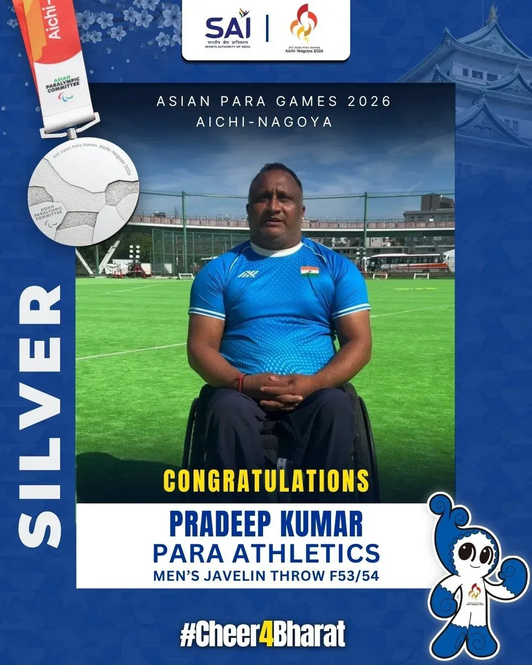 Nadda Hails India's Double Podium at Asian Para Games 2026